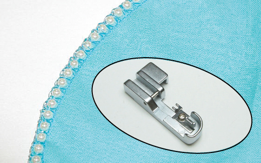 曲線縫釘珠壓腳