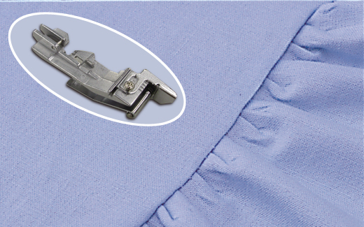 ギャザリング押え